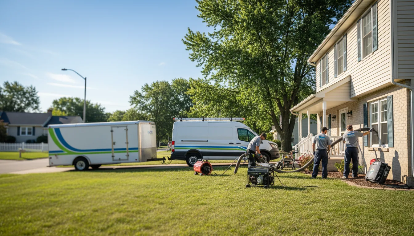 Flooded Basement Restoration And Cleanup With Repair in New Lothrop, MI near me